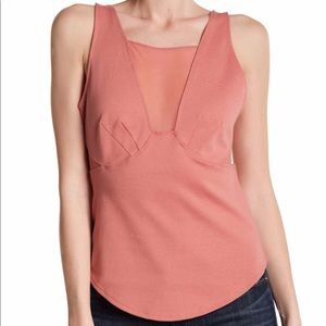 Free People Cute Top. Size Small. Rosy Coral